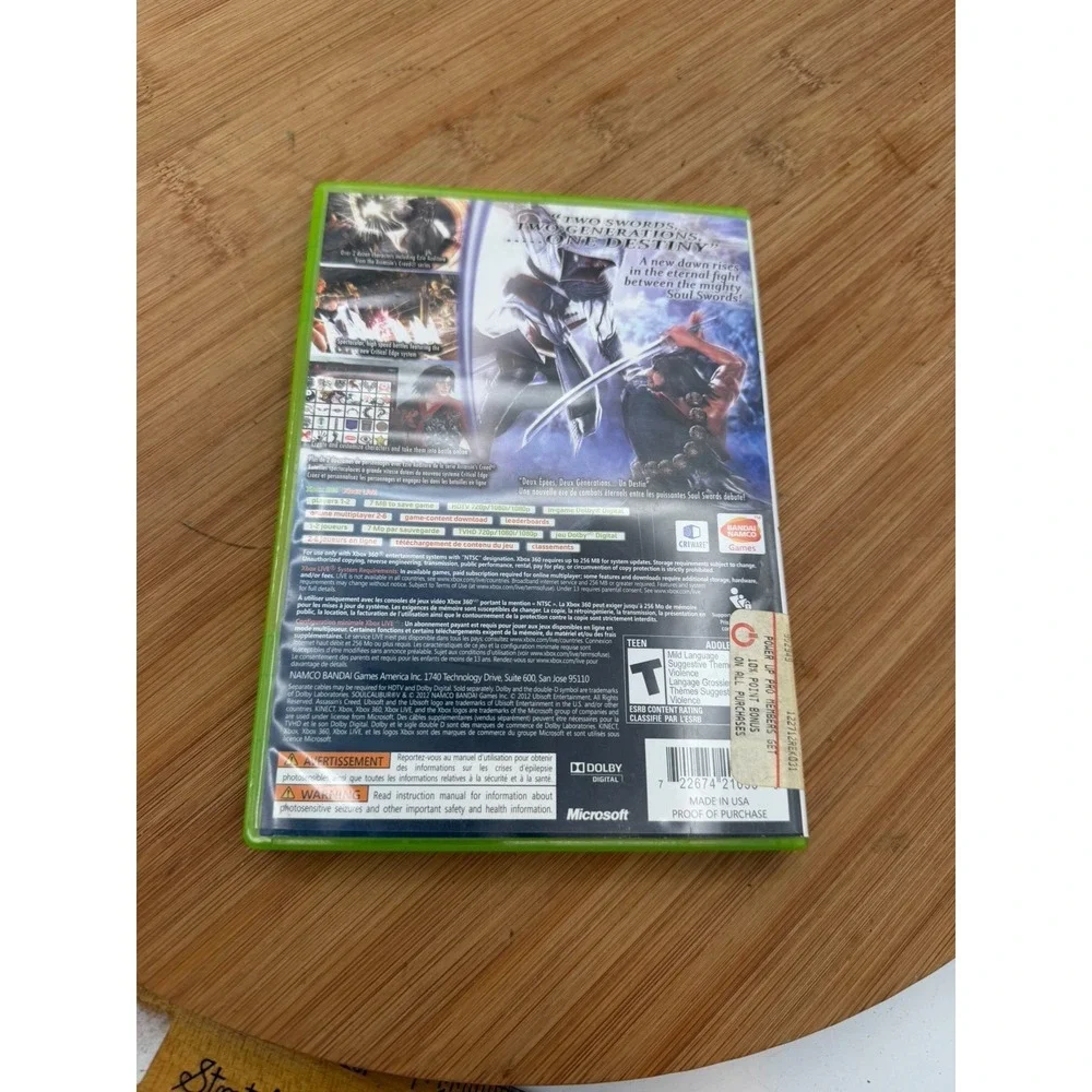 Soul Calibur V (Microsoft Xbox 360, 2012) CIB‎ Tested Mint Rare Authentic OEM